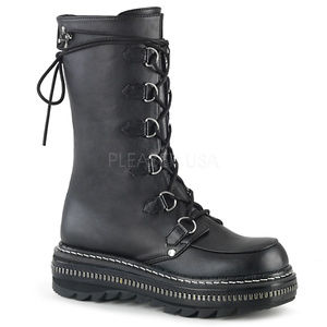 Gothic Zipper Platform Punk Lace Up Mid Calf Boots